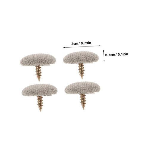 Headliner Repair Rivets Kit for Cars, Quick Interior Roof Fix, durable ceiling fasteners, textile-covered button, 2cm x 0.3cm size.