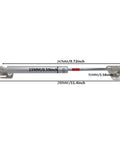 Heavy Duty Ten Piece Cabinet Gas Spring Struts For Kitchen Doors Hydraulic Lift Supports dimensions shown in mm and inches.