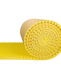 Dead Silent Soundproof Panels Beefy Acoustic Foam Sheets Self Adhesive Wall Tiles rolled yellow foam with textured surface.