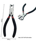 Panshiyon sheet metal hole punch pliers, front view, 2 mm punch, heavy-duty handheld jewelry/leather tool