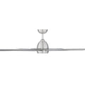 Modern Brushed Aluminum Smart Ceiling Fan For Large Spaces With Wireless Remote Control And Seamless Smartphone App Control Delivering Whisper Quiet Cool Airflow For Any Room Straight Up Upgrade, sleek brushed aluminum design.