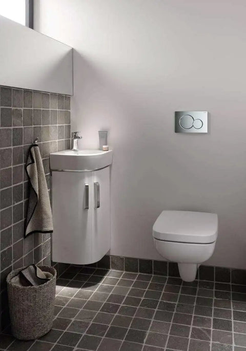 Samba Dual Flush Actuator Chrome Plate For Concealed Toilet Tank With Front Actuation Sigma01 Compatible Replacement Easy Install Durable Chrome Finish Smooth Flush Control