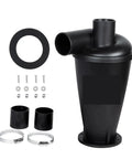 Double Filtration Cyclone Dust Collector For Home Woodworking Turbocharged 2 Inch 50mm Separator Canister With 95 Percent Dust Capture Smooth Inner Wall