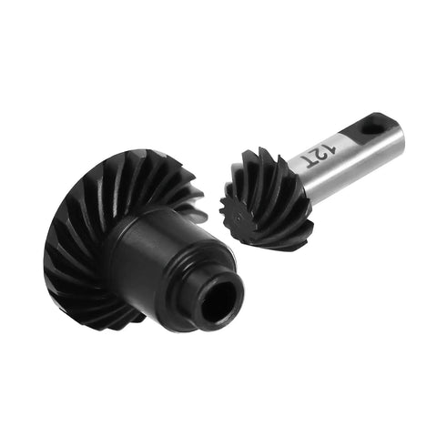 12T And 22T Overdrive Helical Gear Set For TRX4M Front And Rear Axles Beefed Up Steel Alloy CNC Machined Gears 1 To 18 RC Crawler Upgrade