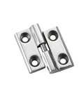 heavy duty stainless steel industrial hinge with polished finish, durable design for machinery and equipment, resistant to corrosion