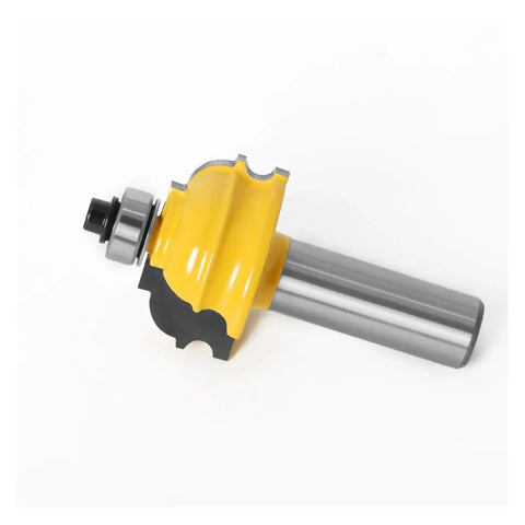 12mm Or 1/2in Shank Architectural Molding Router Bit For Pro Woodworking Carving Decorative Trims And Complex Profile Shaping Your Home Projects, close-up view.