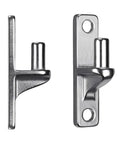 Wall Mount Gate Hinges For Farm And Outdoor Fences, One Piece No Weld Chain Link Fence Hardware With 5/8 Inch Hinge Pin
