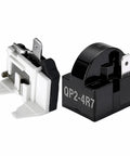 4.7 Ohm One Pin Refrigerator Starter Relay Kit With Overload Protector One Half HP For Danby Vissani Refrigerators Compatible With 4R7 One Terminal Relays Two Piece Pack For Quick Start And Reliable Cooling.
