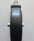 Front view of 5 Inch Polyolefin Caster Wheel with Swivel Stem for Steel Convertible Hand Trucks Replacement One and a Quarter Inch Stem