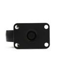 FactorDuty black metal swivel plate mounting plate with four corner holes and central stem
