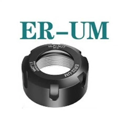 Heavy Duty ER25 ER32 ER40 Collet Nut For Engraving Machine And Lathe With Solid Clamping Power To Stop Tools From Loosening Or Breaking During Tough Milling Jobs Made From Premium Black 40CrMnTi Steel In 32xM40x1.5 Size.