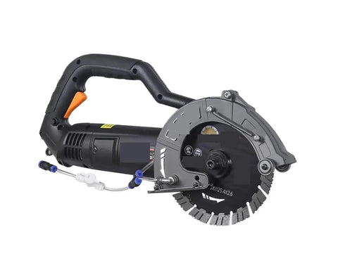 Bad Ass 195mm Electric Wall Chaser Concrete Cutter With Laser Aiming, portable tool with heavy-duty blade and ergonomic handle.