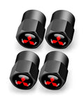 Hex Style Aluminum Tire Valve Stem Caps Universal Fit For Schrader Valves 4 Pack Water Resistant And Leakproof For Mitsubishi Cars