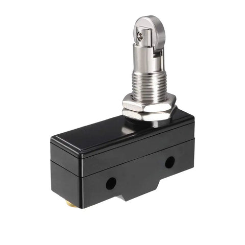 SPDT Micro Limit Switch Panel Mount Roller Plunger 1NO 1NC Screw Terminals IP40 Protection 380V 15A black casing