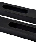Close-up of two components from Pro-Series 52 Piece Clamping Kit For 12mm T-Slot With M10 X 1.5 Studs, Heavy Duty Powdered Cast Steel