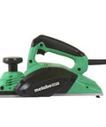 Side view of green 3-1/4 Inch Hand Planer Kit with Kickstand, 5.5 Amp motor up to 17,000 RPM, in compact design.