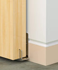 Stainless Steel Sliding Barn Door Floor Guide 2 Pack With Adjustable Brackets For Bottom Track And Wall Mount