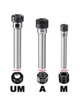 Heavy Duty Collet Chuck Holder Extension Bar For CNC Milling And Lathe Tooling, three sizes shown for precision cuts.