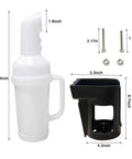 Golf Cart Sand Bottle Divot Filler Replacement With Portable Holder Wear Resistant Solid Fill Tool For Golf Course Repairs 35 Ounce