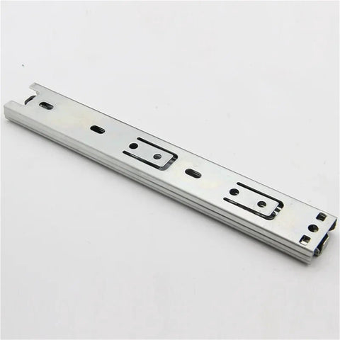 Smooth Glide Drawer Slide System With Three Rails Guide Rail For 16 Inch Cabinets Kitchen Office Or Workshop Open Effortlessly Close Quiet No Jamming Durable Metal Hardware pictured on white background