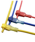 Solid 200 Pc Heat Shrink Wire Crimp Connectors Weather Pack Terminals With Insulated Speaker Box And Auto Wire Tap Kit For Heavy Duty Electrical Work That Is Totally Reliable. Color-coded heat shrink wire crimp connectors on insulated wires