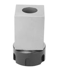 Heavy Duty ER25 Collet Block Holder Kit For CNC Lathes Engraving Machines Featuring Workholding System With Hex Key Chuck Set Guaranteeing Top Performance Handling Heavy Loads Smooth And Easy For Real Makers Doing Serious Work Today, silver steel block