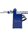 Heavy Duty Kickass Cast Iron Manual Stomp Shear Machine For Cutting Thick Sheet Metal And Aluminum Up To 14 Gauge With Razor Sharp Tool Steel Blades side view
