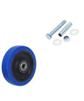 Heavy Duty 3 4 5 Inch Silent Swivel Casters With Dual Ball Bearings and mounting kit