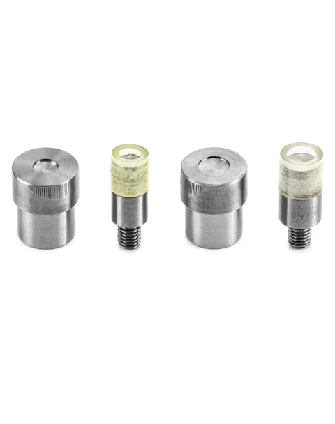 Heavy Duty Hand Press Tool With 8mm And 10mm Stud Rivet Dies, Mini Manual Rivet Setter Punch Set components close-up