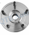Beefed Up Pair Of Front Wheel Hub Bearing Assemblies For 2006 2007 2008 2009 Dodge Ram 1500 With 4 Wheel ABS 5 Stud Wheels 2 Pack Replacement Front Hub Kit showing top view with 5 studs