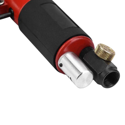 Close-up of the connector and regulator on a Three Inch Pneumatic Angle Grinder And Eccentric Air Polisher For Smooth Sanding.
