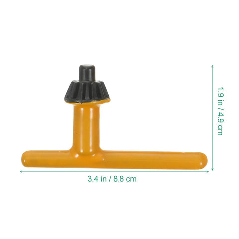 Pro Grade 4 Piece Drill Chuck Key Set With Comfort Grip Thumb Handle Quick Change No Sweat Design Heavy Duty Steel Body Iron Clad Wrench For Drill Press And Power Tool Shop Builds, rubber grip handle, 3.4 in