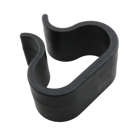 Black rattan furniture clamp from 4 Pack Non Slip Sofa Rattan Furniture Clamps With EVA Plastic Fittings, Foam Wheel Inserts.