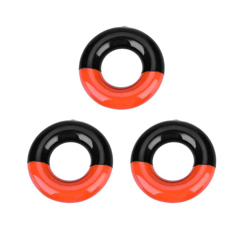 Pro-Grade Golf Swing Trainer Set: 3 Steel Weighted Rings For Driver, Grip-Enhanced Swing Weight Accessories, Swing Analyzer Aids