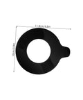 Rugged Rubber Flat Washers Kit For Excavator Pin And Digger Arm Shim Parts Two Pack Loader Arm Bushing Heavy Duty Vibration Pads To Maximize Performance And Extend Equipment Life, black 11.8cm washer