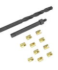12 Piece Thread Repair Kit With Case For M4x0.7 Self Tapping Thread Inserts And Twist Drill Installation Tool Quick Fix For Damaged Threads