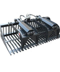 84 Inch Skid Steer Rock Grapple Bucket With Universal Quick Attach Mount Heavy Duty Loader Attachment Dual Independent Grapple Arms