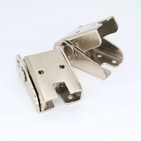 90 Degree Self Locking Folding Hinge Bracket Set For Table Leg Extensions Hidden Bracket Hinge For Bed Legs And Workbenches Beefy Steel