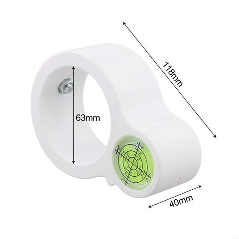 Circular Drill Level Attachment With Dual Axis Bubble Level For Electric Drills Pro Grade Precise Angle Measurement Easy Wall Decor And Cabinet Install Home Improvement Tool For Quick Exact Alignments, 118x40mm