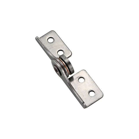 Stainless steel L-shaped damping hinge with roller pivot for torque control, cabinet hardware, 1 piece