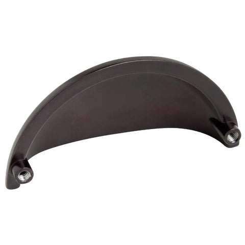 Top Shelf Rustic Bin Cup Pulls With Slick Oil Rubbed Bronze Finish Built Tough For Kitchen Cabinets And Bathroom Drawers, curved zinc handle.