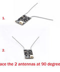Fli14+ 14CH FPV Receiver With RSSI OSD, 2A IBUS Mini Micro Receiver antenna setup guide