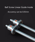 Ball Screw Linear Guide detail showing precision components for Heavy Duty Linear Stage Actuator With Ball Screw Slide Table And Precision Electric Guide Linear Module Featuring Built Like A Tank Construction And Hella Smooth 100Mm Stroke Control For Rigorous Applications.