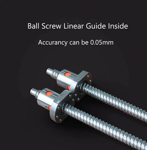 Ball Screw Linear Guide detail showing precision components for Heavy Duty Linear Stage Actuator With Ball Screw Slide Table And Precision Electric Guide Linear Module Featuring Built Like A Tank Construction And Hella Smooth 100Mm Stroke Control For Rigorous Applications.