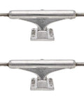 Polished Mid Profile Skateboard Trucks 139mm Set Low Profile Hanger For Street Skating, Shaft Nut Design, Two Trucks Image