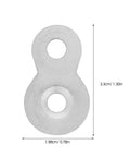 Heavy Duty Dual Hole Rock Solid Desk Fasteners With Screws Clips 30 Pcs Iron Tabletop Connectors Prepunched No Burrs