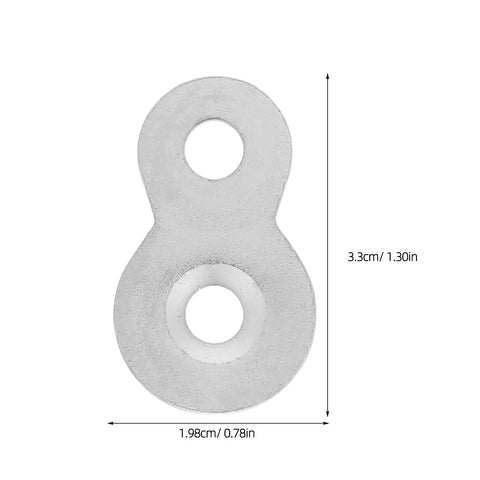 Heavy Duty Dual Hole Rock Solid Desk Fasteners With Screws Clips 30 Pcs Iron Tabletop Connectors Prepunched No Burrs