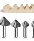 Super Sharp 90 Degree Chamfer Router Bit With Tungsten Carbide Tip For Precision V Groove Engraving Jobs On Wood Or Plastic Plus 6mm Shank Size