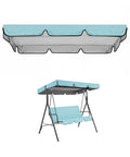 Durable 420D Oxford Canopy Replacement Cover For 2-3 Seater Outdoor Garden Swings Built To Last Weatherproof Waterproof UV Shield