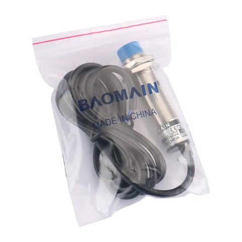 M18 Capacitive Proximity Sensor Switch 1 to 10mm Detect Range NC Output AC 90 to 250V 200mA 18mm Cylinder Style in packaging